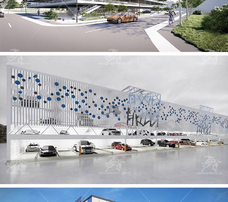 su ad10 steel structure parking lot