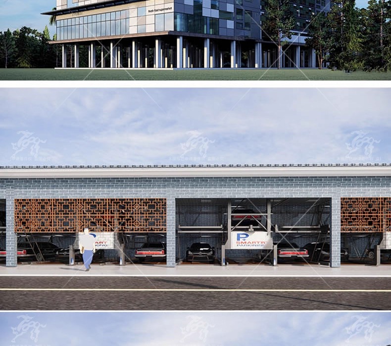 su ad10 steel structure parking lot