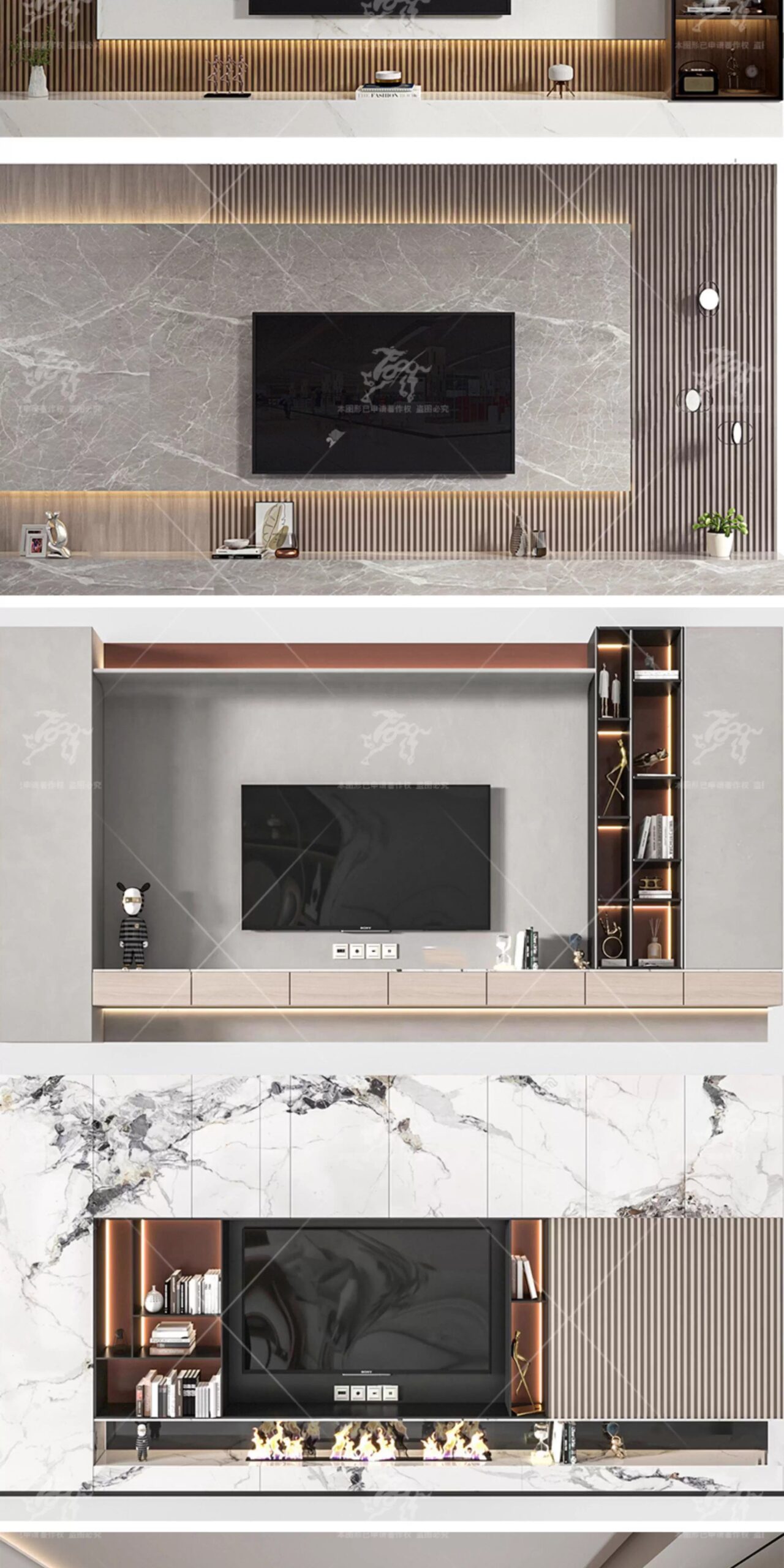 su id32 tv background wall