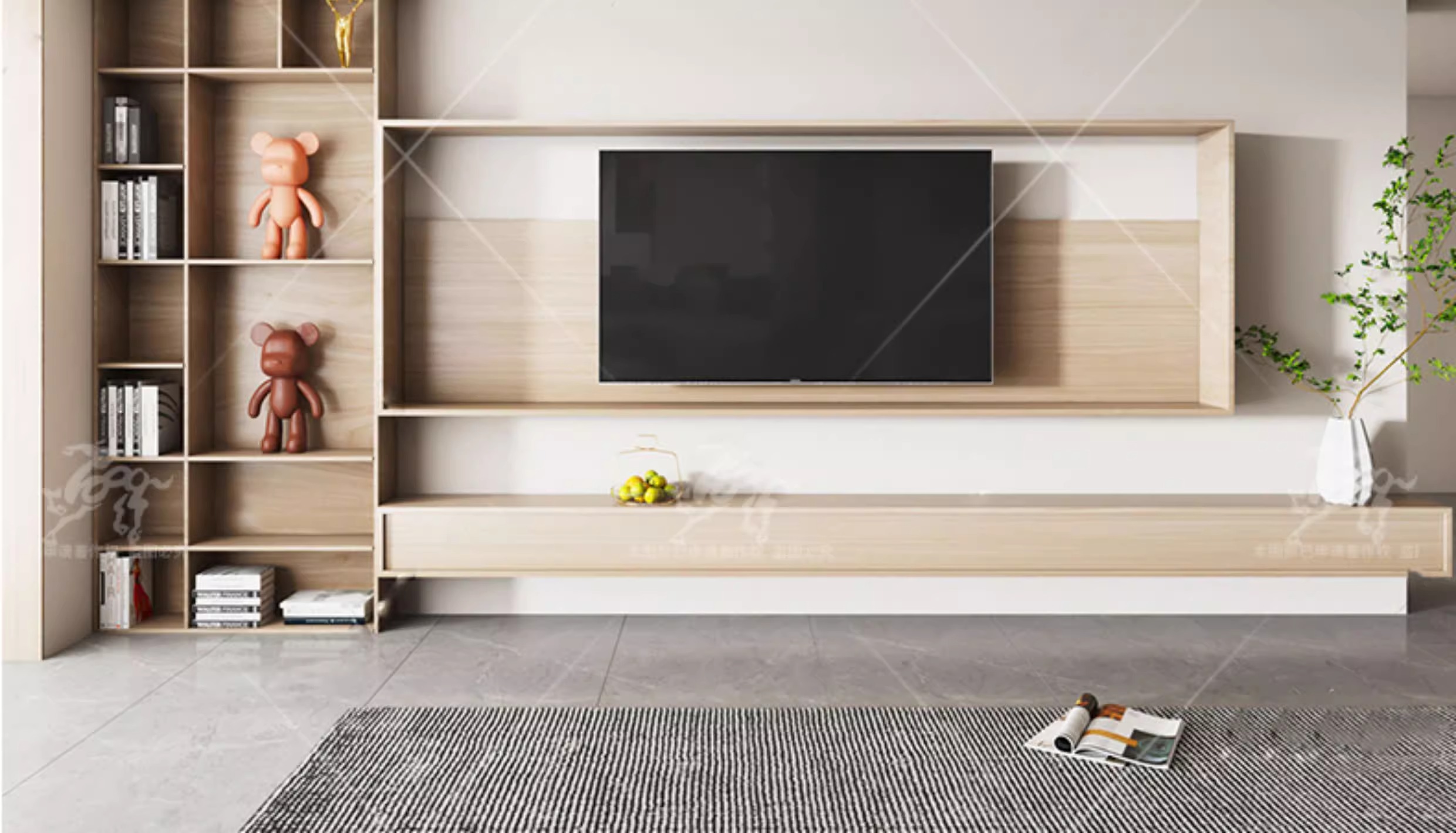 su id32 tv background wall