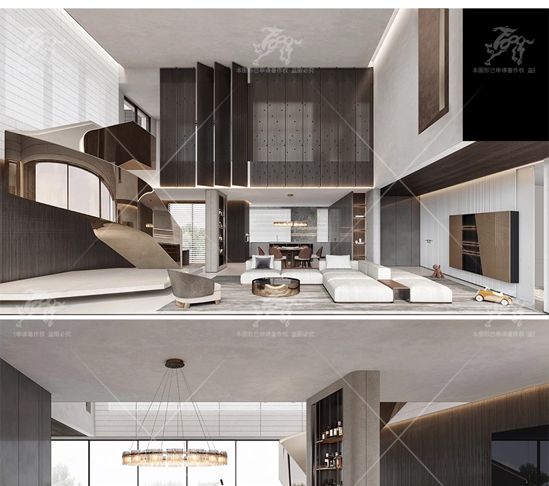 su id33 villa duplex livingroom