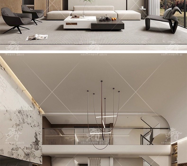 su id33 villa duplex livingroom