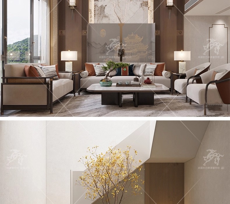 su id33 villa duplex livingroom