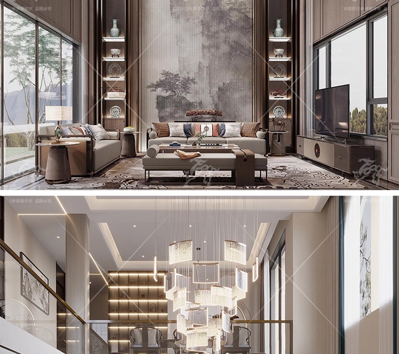 su id33 villa duplex livingroom