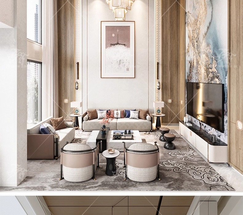 su id33 villa duplex livingroom