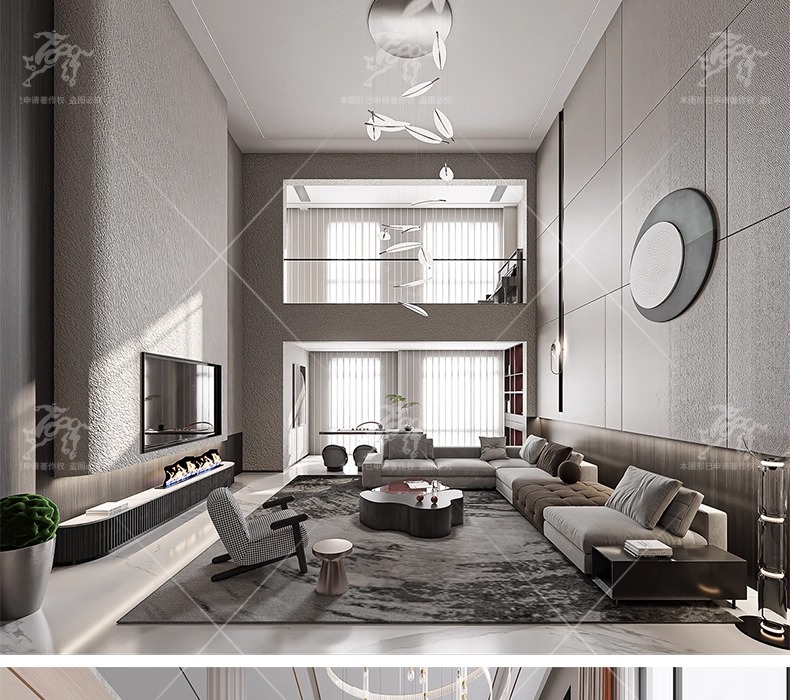 su id33 villa duplex livingroom