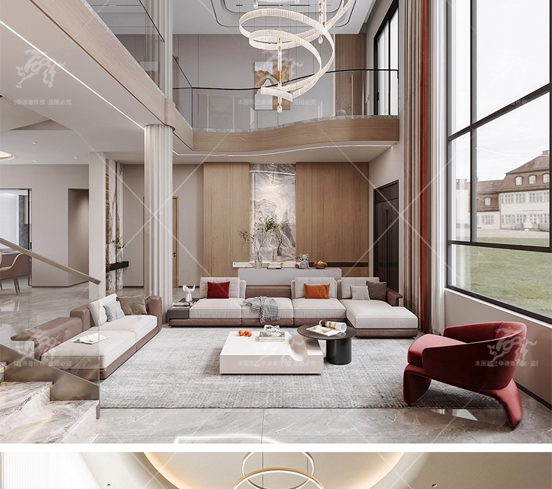 su id33 villa duplex livingroom