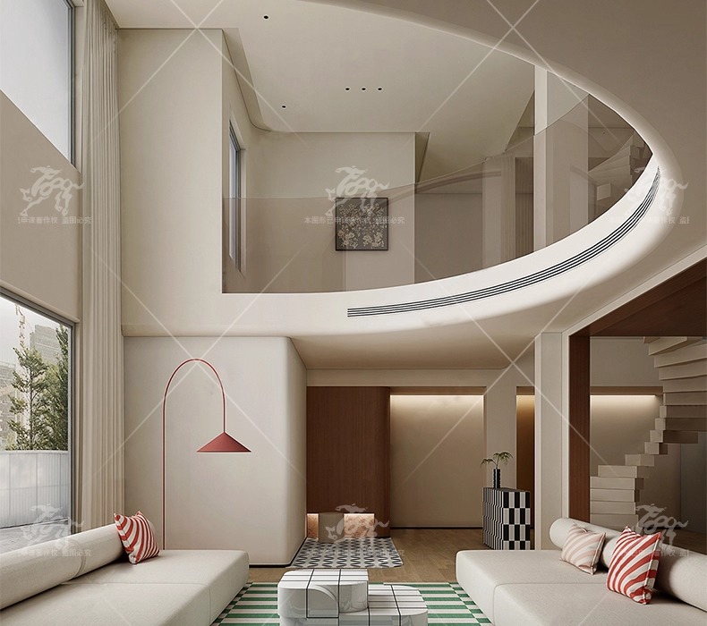 su id33 villa duplex livingroom