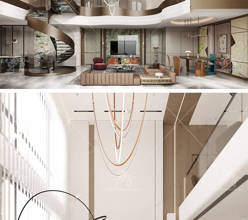 su id33 villa duplex livingroom