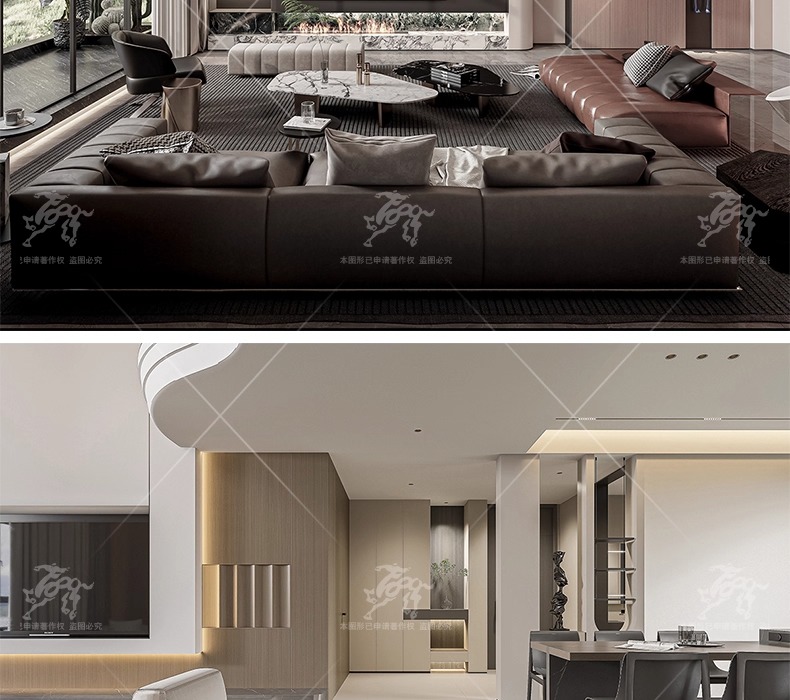 su id33 villa duplex livingroom