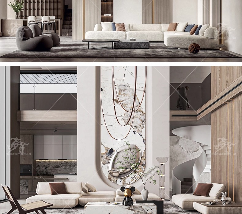 su id33 villa duplex livingroom