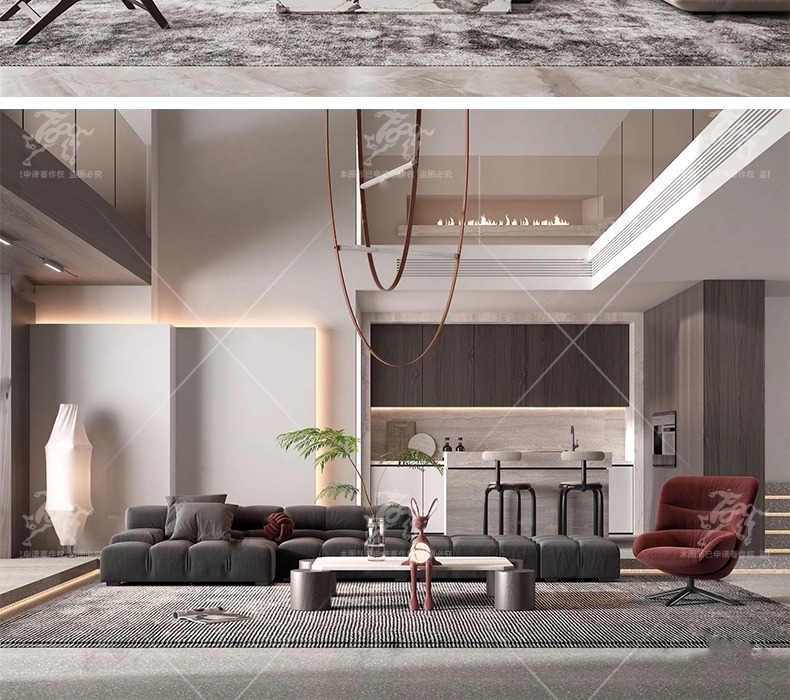 su id33 villa duplex livingroom