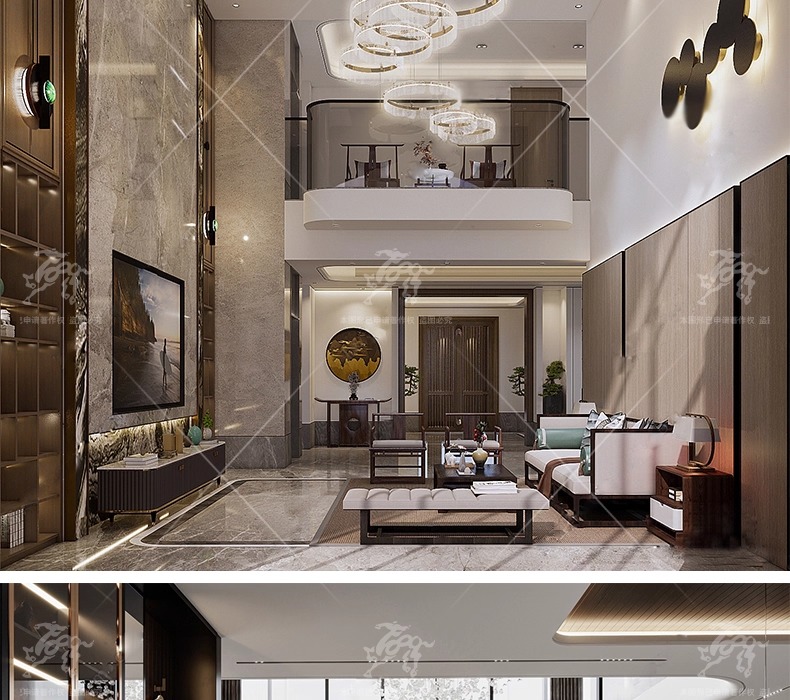 su id33 villa duplex livingroom