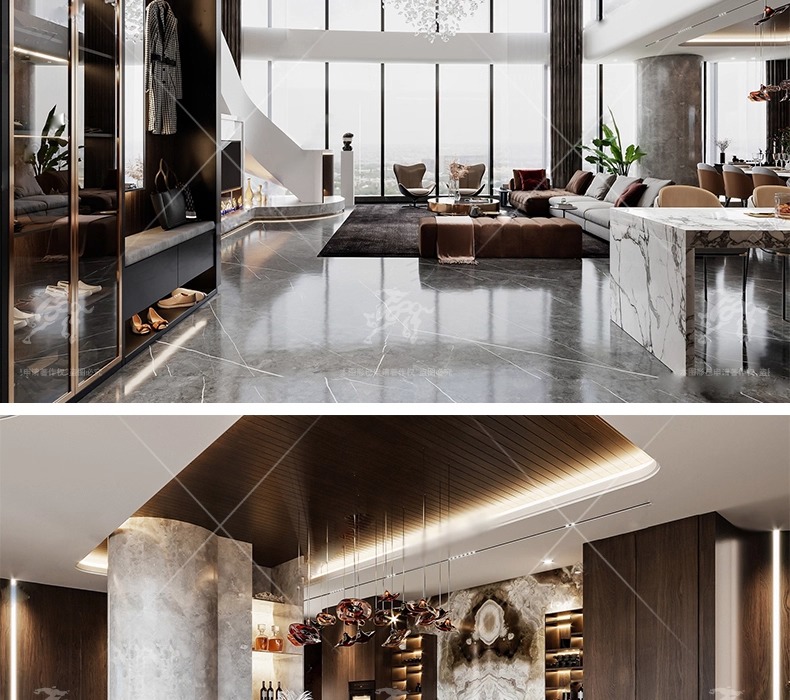 su id33 villa duplex livingroom