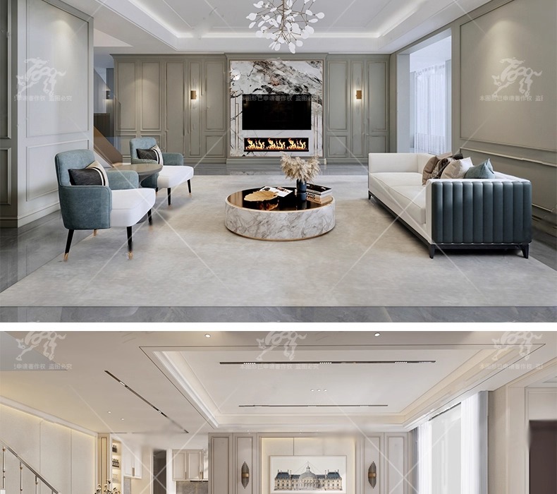 su id33 villa duplex livingroom