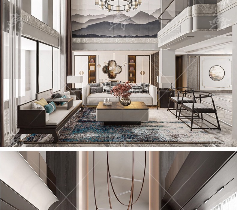 su id33 villa duplex livingroom