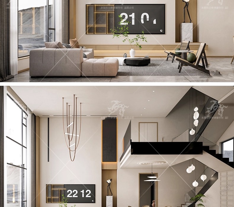 su id33 villa duplex livingroom
