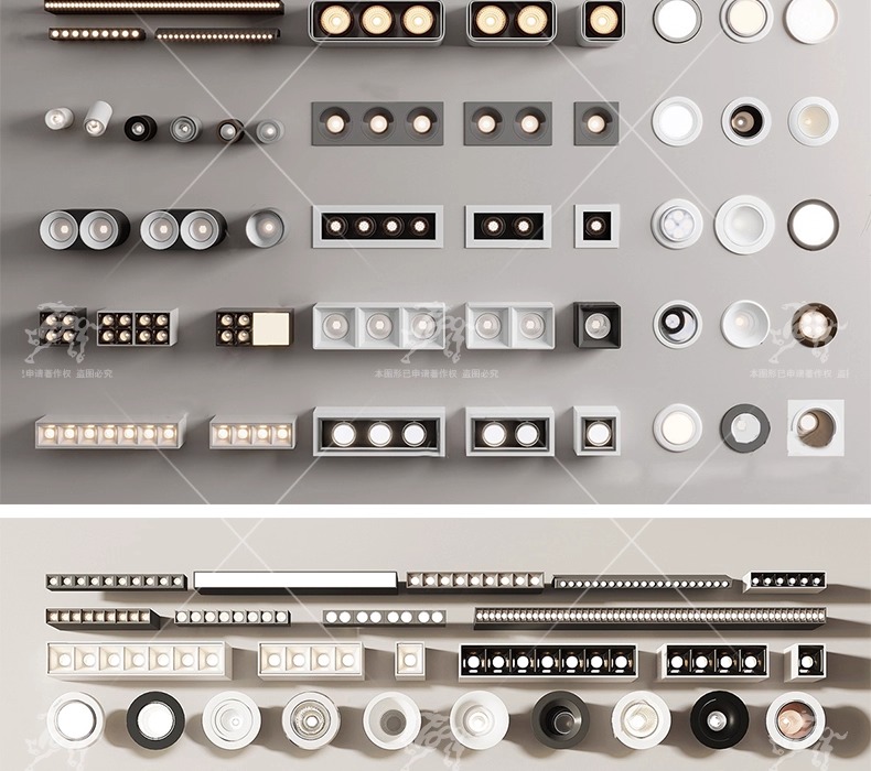 su id44 downlight track light