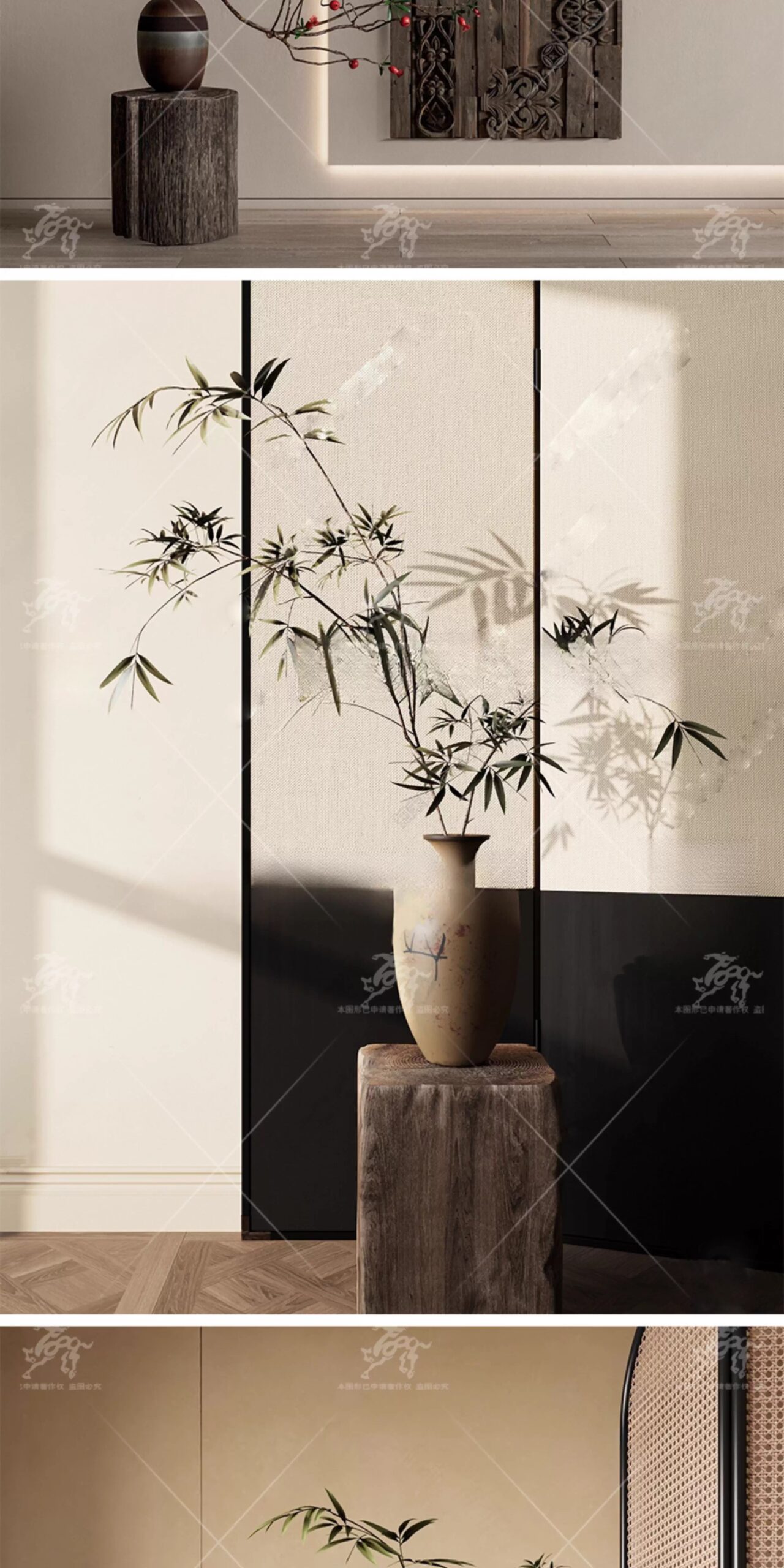 su id49 vase floral ornaments