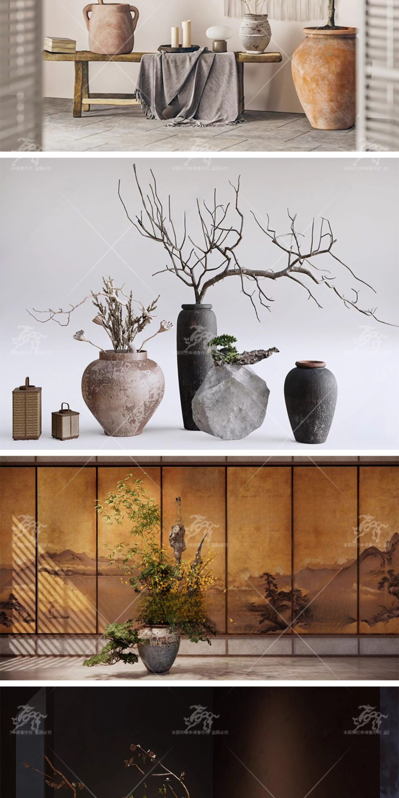 su id49 vase floral ornaments