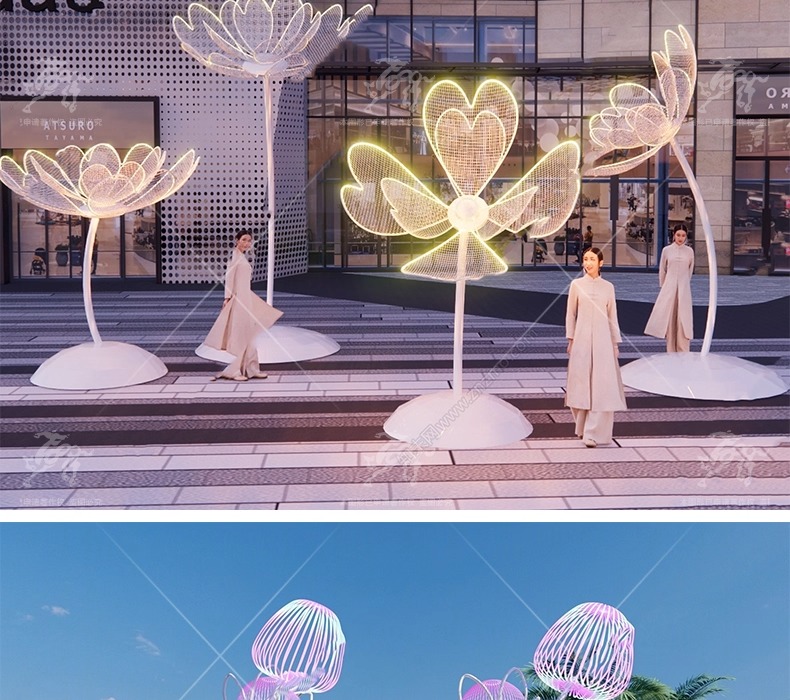 su ls44 lotus flower sculpture