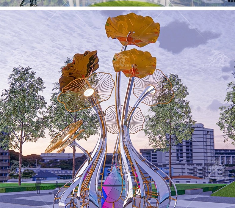 su ls44 lotus flower sculpture
