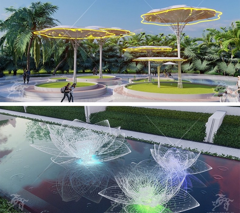 su ls44 lotus flower sculpture