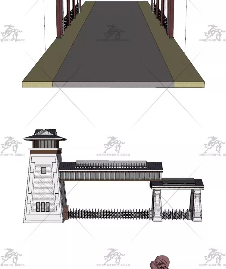 su ls45 scenic area entrance gate