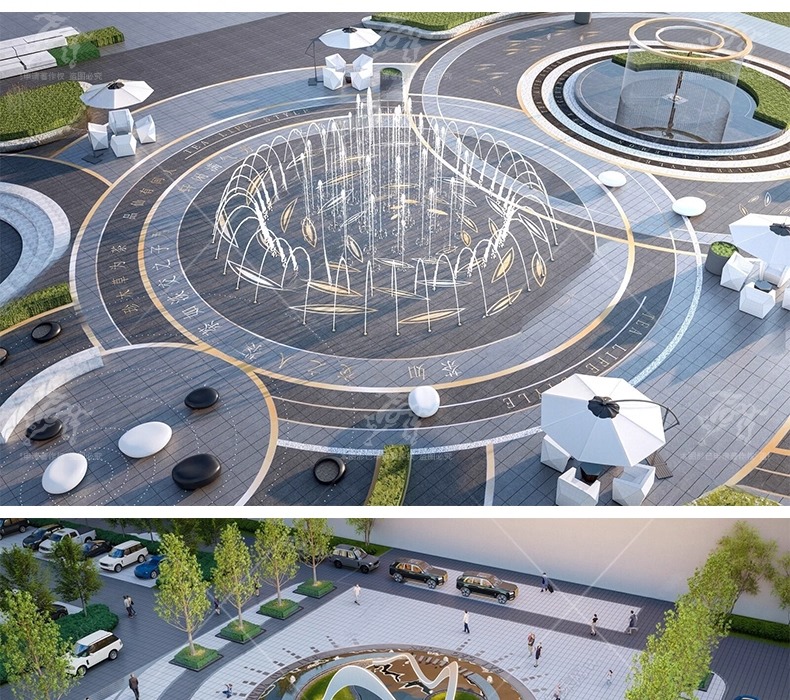 su ls47 square water fountain