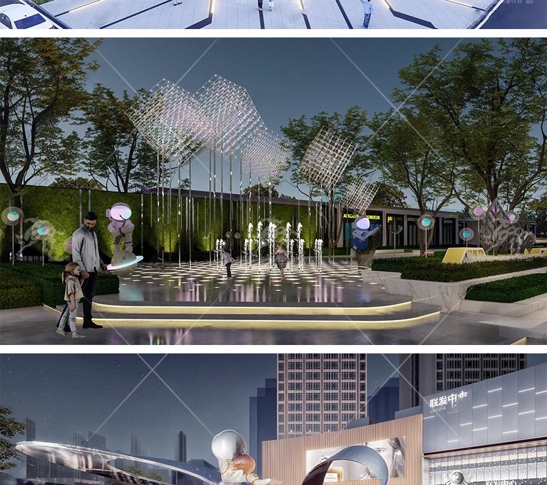 su ls47 square water fountain