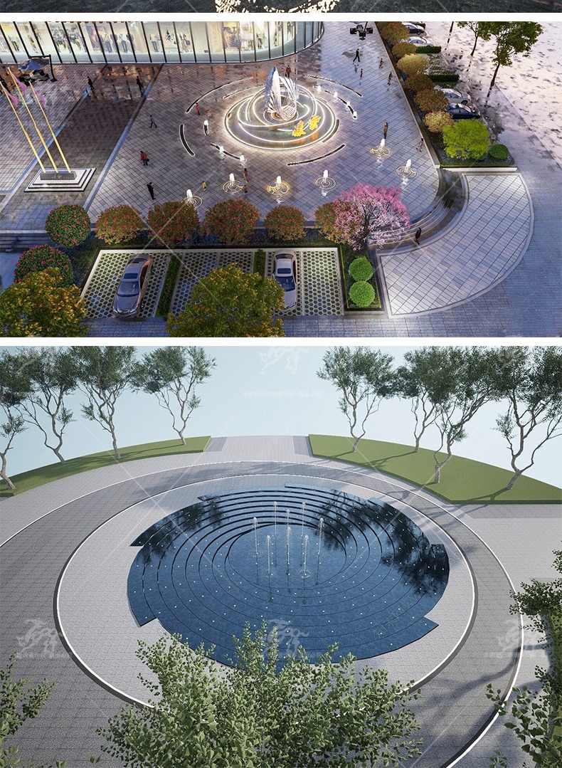 su ls47 square water fountain