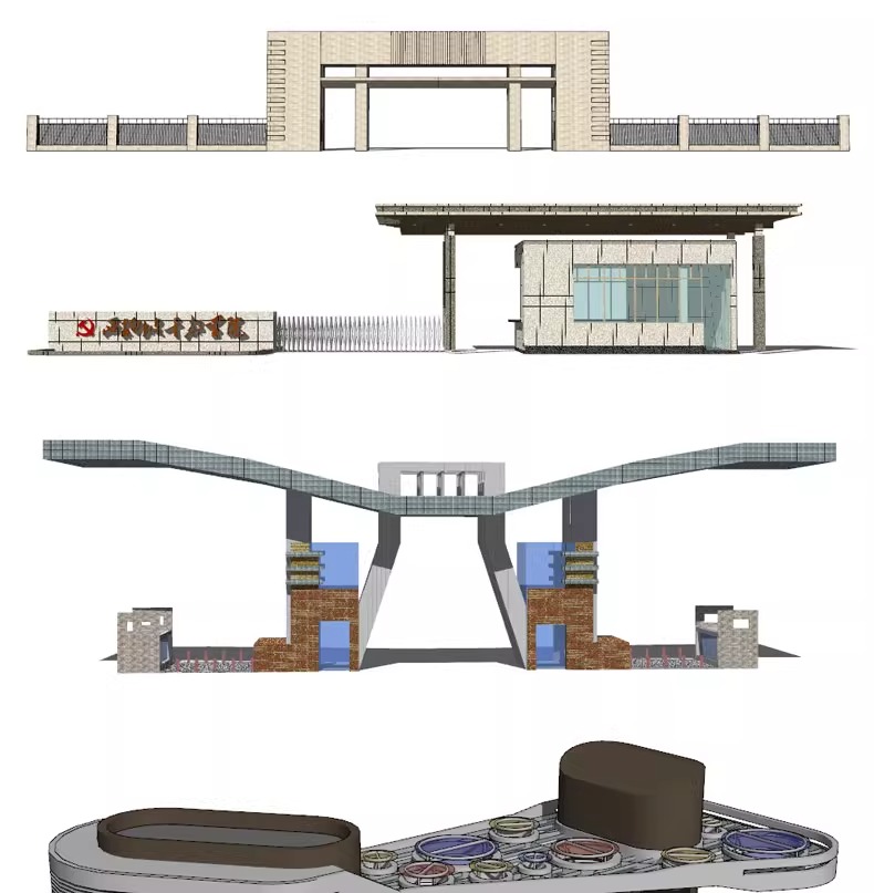 su ls48 modern real esstate entrance