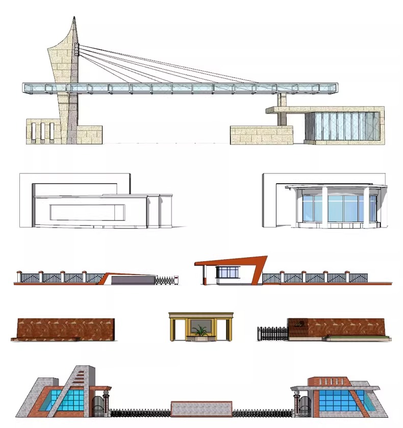 su ls48 modern real esstate entrance