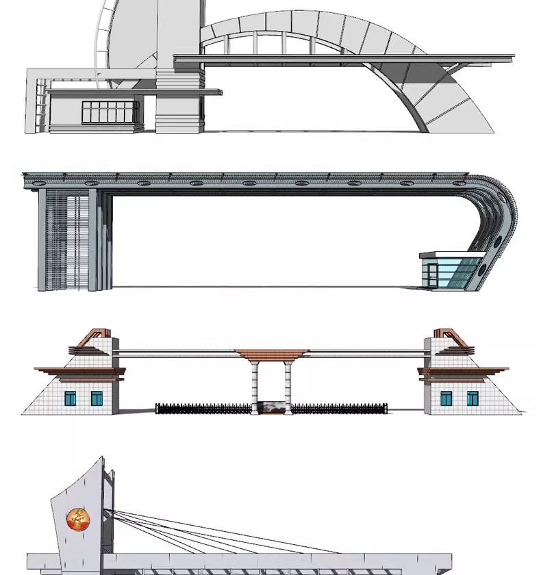 su ls48 modern real esstate entrance