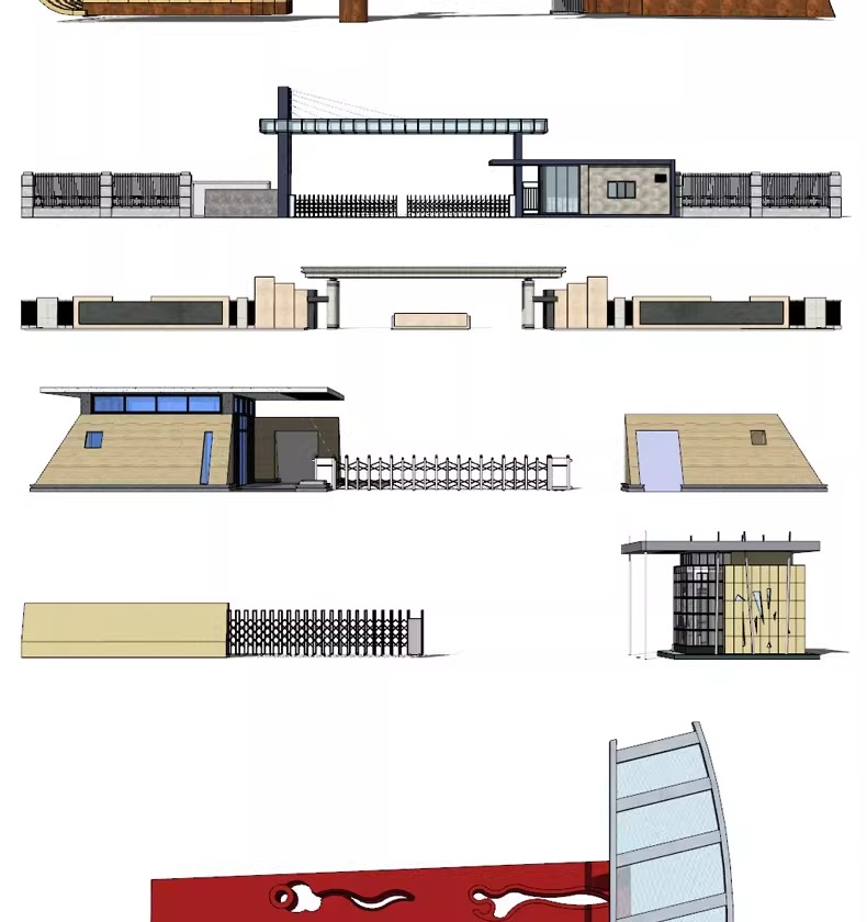 su ls48 modern real esstate entrance