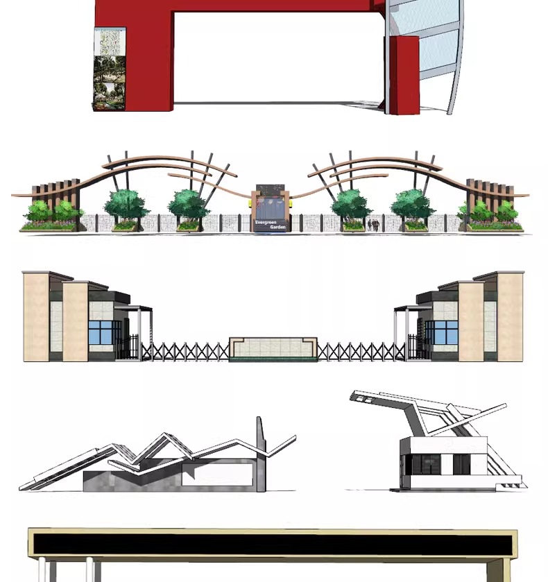 su ls48 modern real esstate entrance