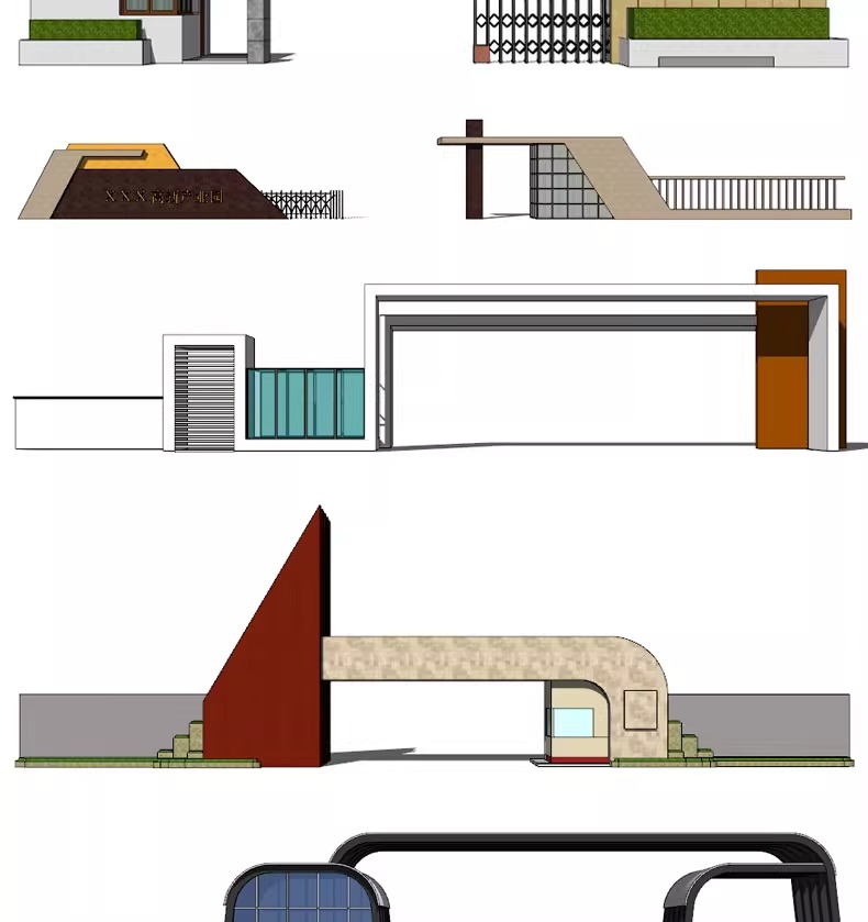 su ls48 modern real esstate entrance