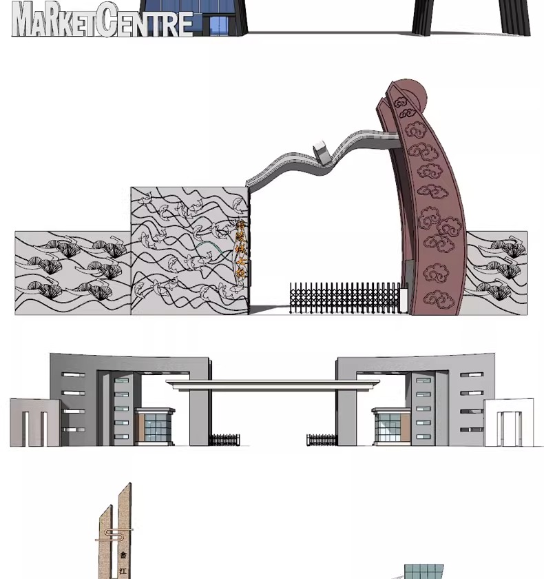 su ls48 modern real esstate entrance