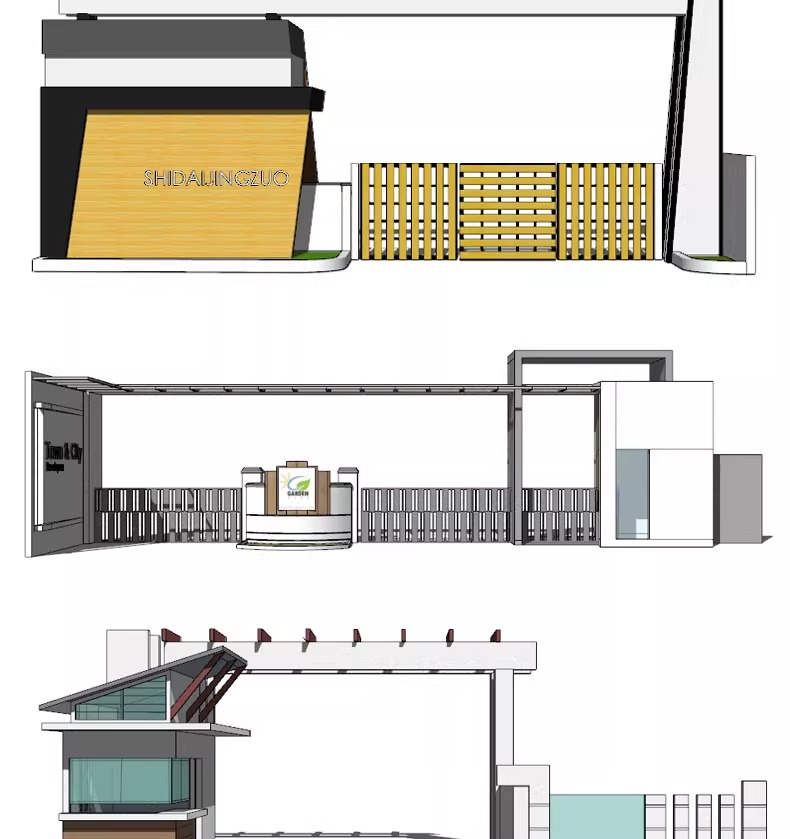 su ls48 modern real esstate entrance