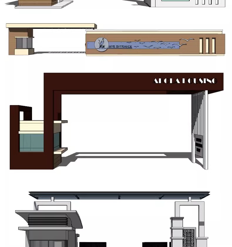 su ls48 modern real esstate entrance
