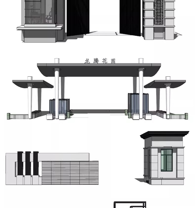 su ls48 modern real esstate entrance