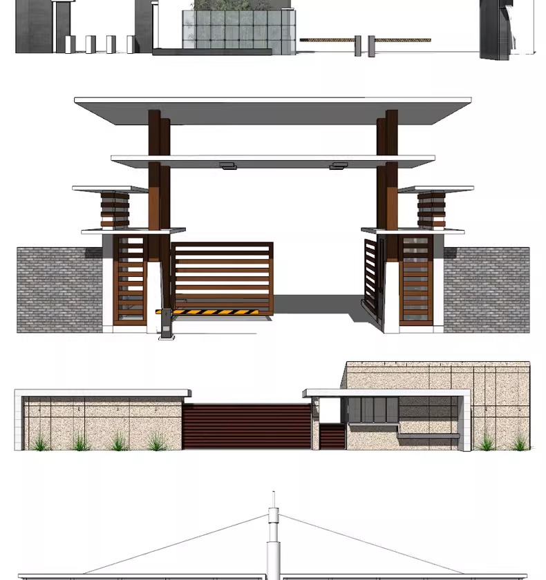 su ls48 modern real esstate entrance
