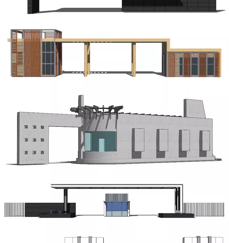 su ls48 modern real esstate entrance