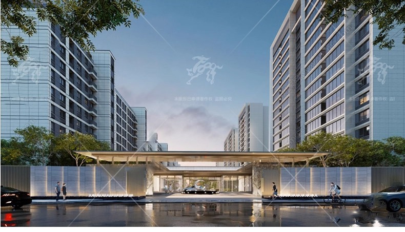 su ls48 modern real esstate entrance