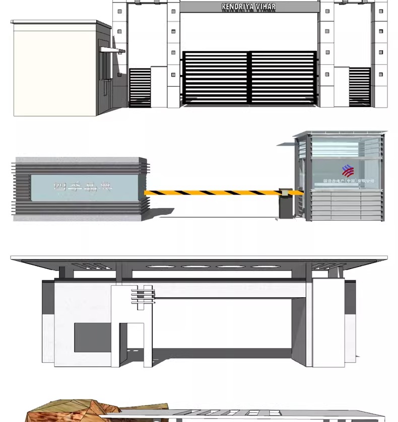su ls48 modern real esstate entrance