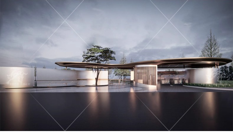 su ls48 modern real esstate entrance