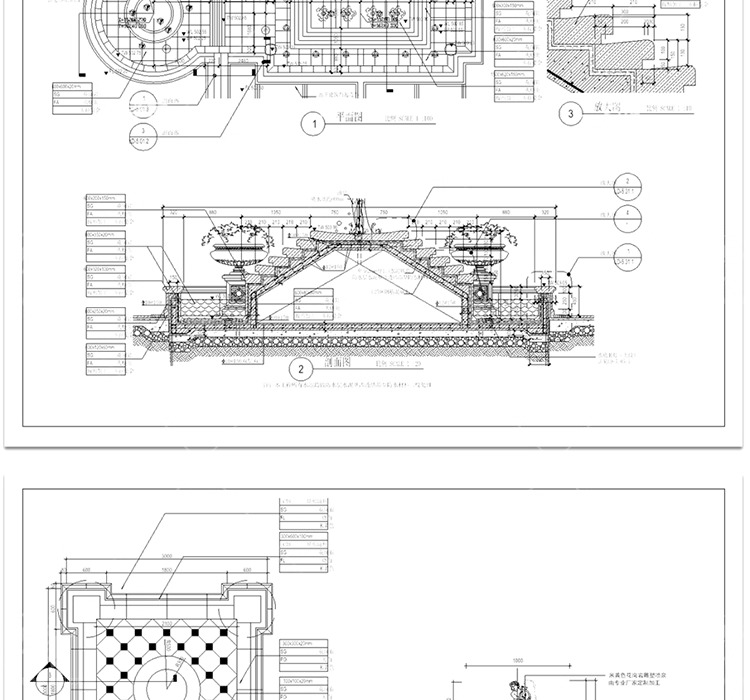 cad ls01 water feature basins