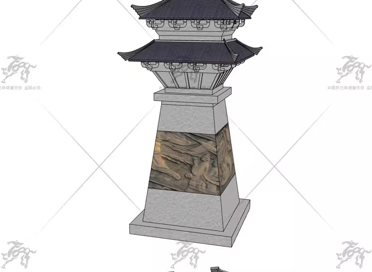 su ad40 han dynasty gate towers