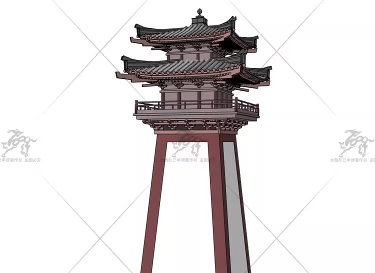 su ad40 han dynasty gate towers