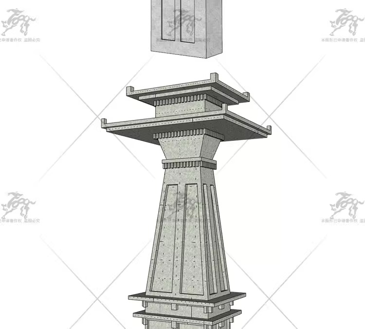 su ad40 han dynasty gate towers